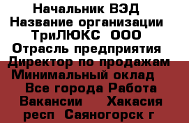 Начальник ВЭД › Название организации ­ ТриЛЮКС, ООО › Отрасль предприятия ­ Директор по продажам › Минимальный оклад ­ 1 - Все города Работа » Вакансии   . Хакасия респ.,Саяногорск г.